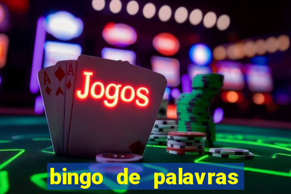 bingo de palavras de natal